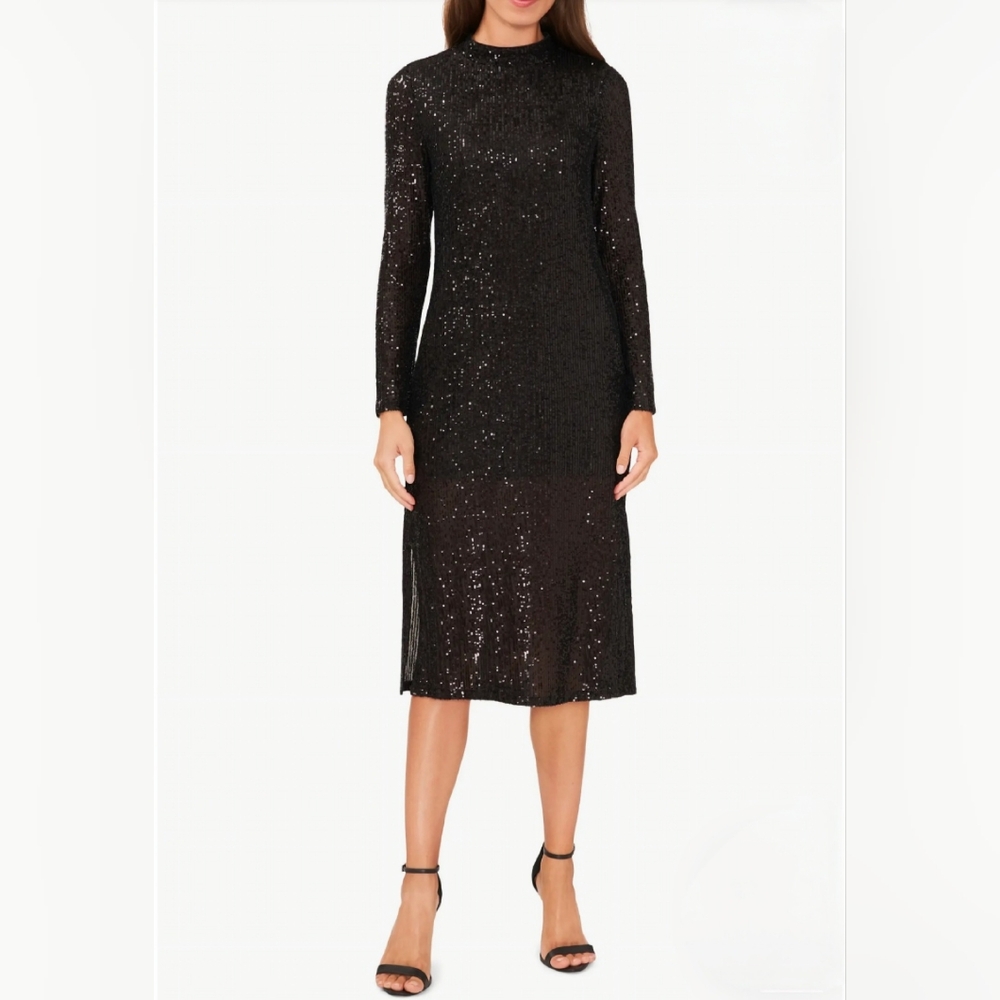 Sequin Long Sleeve Midi Cocktail Dress by Halogen®